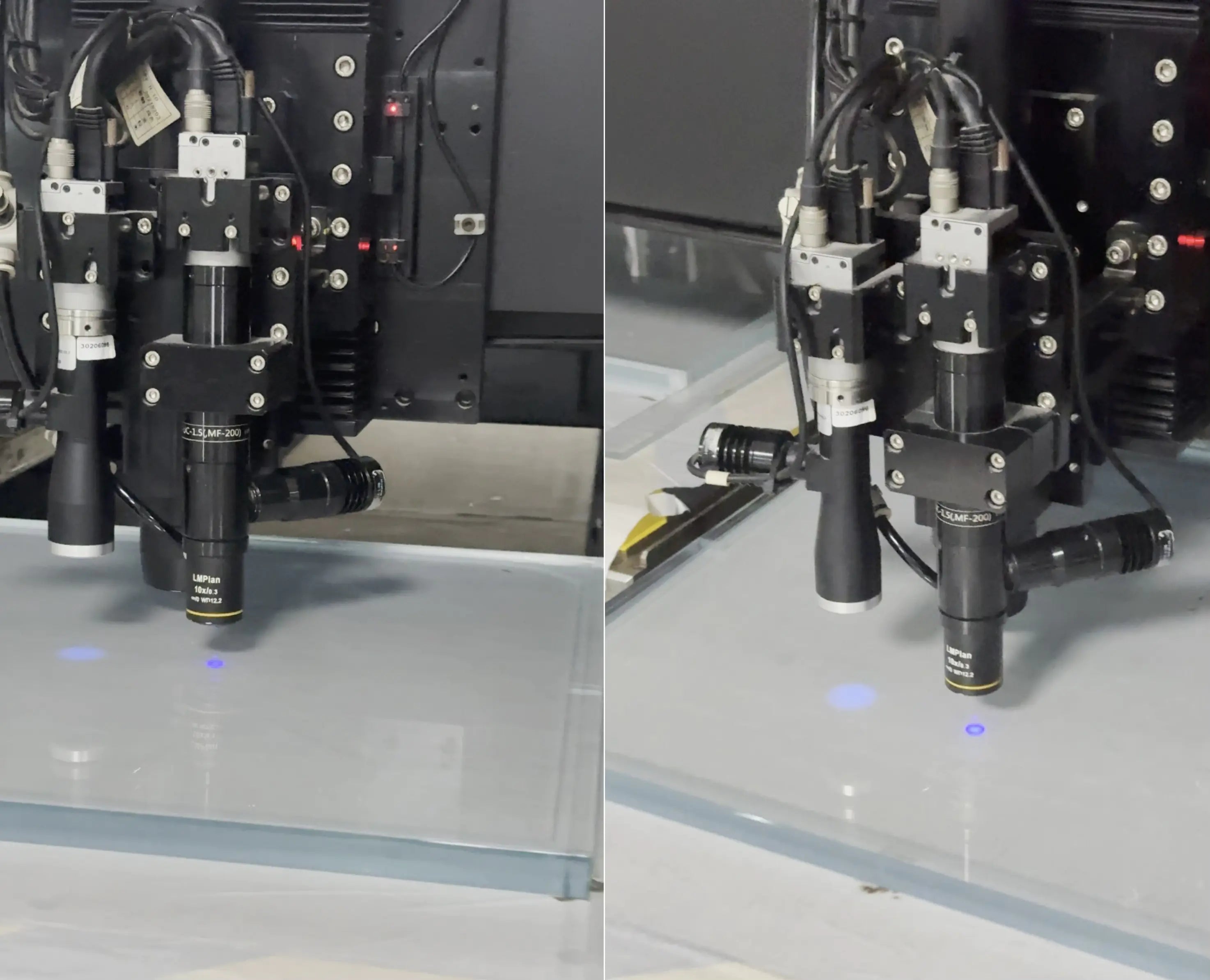 ITO and FTO conductive glass under laser inspection for precision research experiments