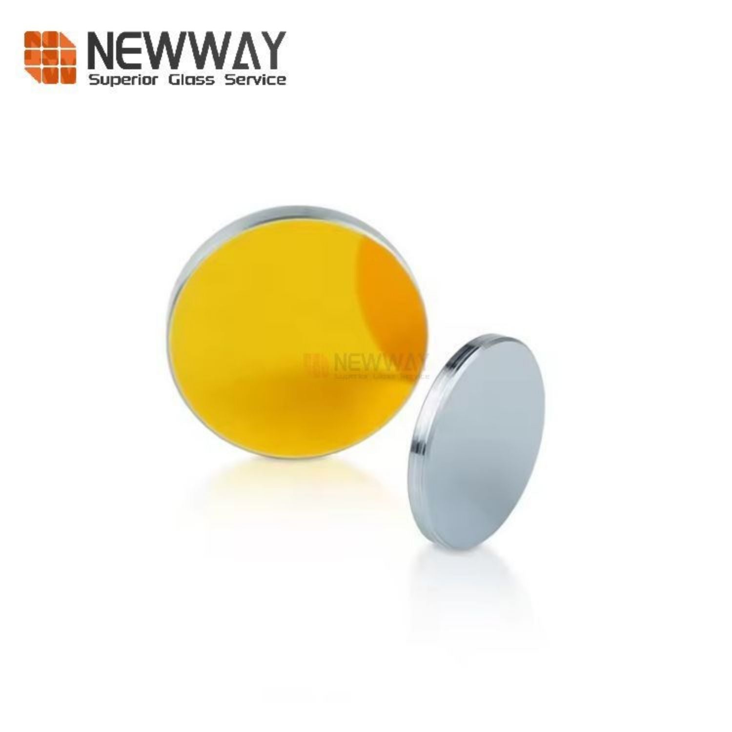 25mm Reflective Mirrors Laser Gold-Coated Silicon Optical Glass