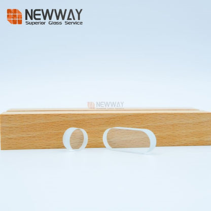 6mm 10mm Laser Cutting Extra Transparent Corning Tempered Glass Panel For Reflector Lamp