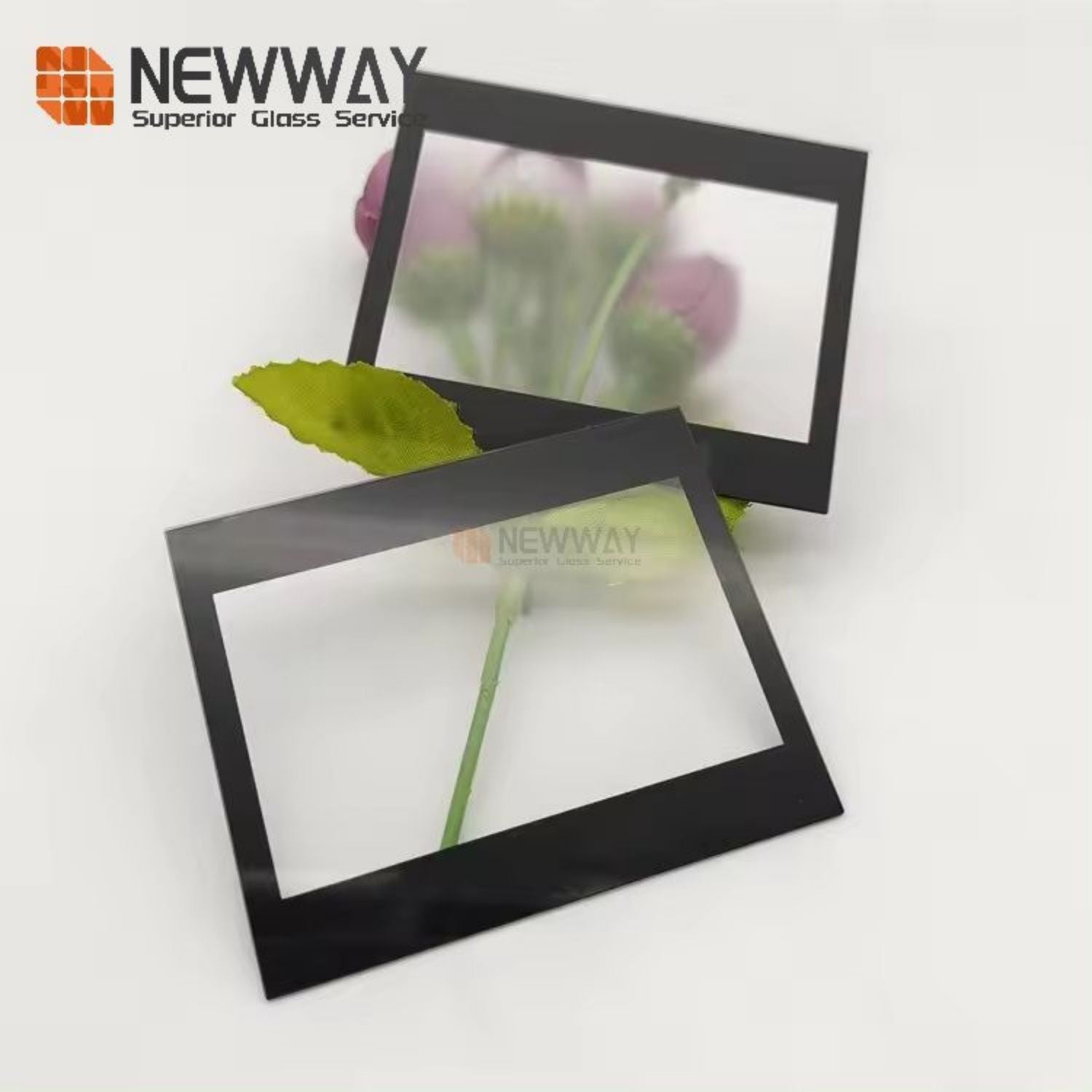 Customized Black Printing Touch Display Physical Tempered Etched AG Coating Cover Glass