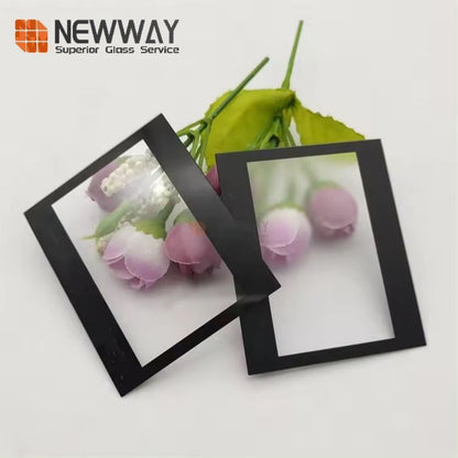 Customized Black Printing Touch Display Physical Tempered Etched AG Coating Cover Glass