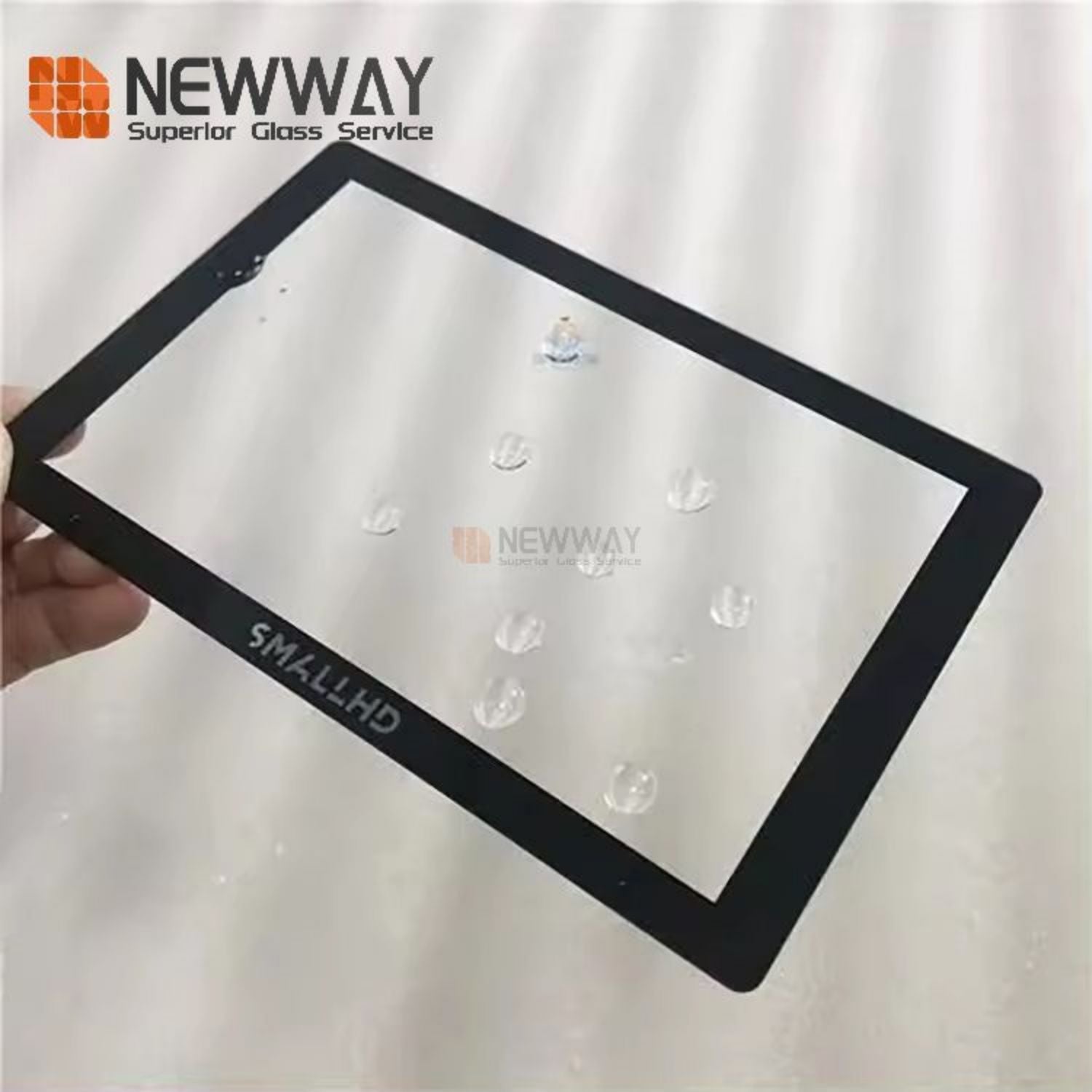 Customized 3.2mm Touchscreen Cover Glass Physical Tempered Af Coating Glass With Silk Printing