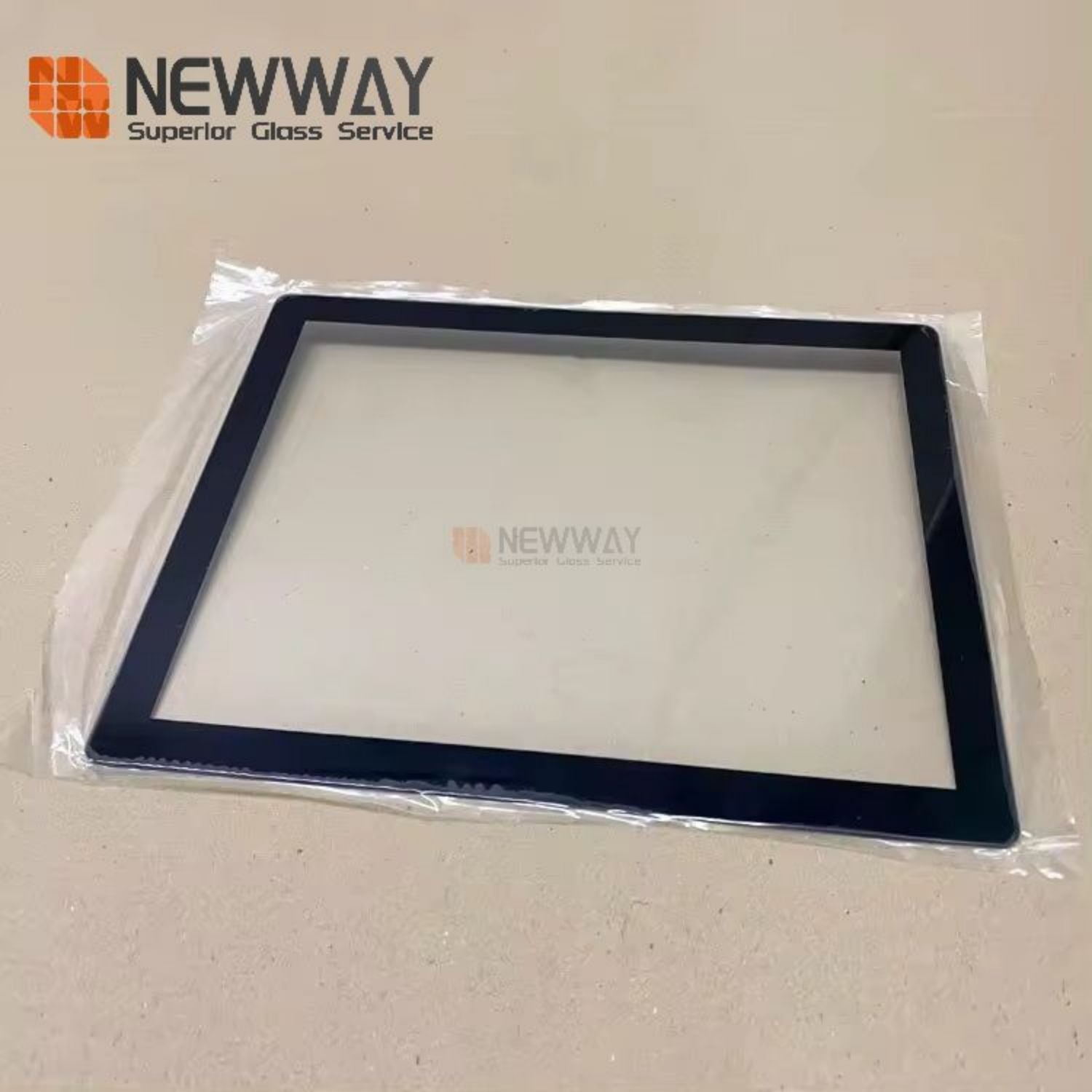 Customized 3.2mm Touchscreen Cover Glass Physical Tempered Af Coating Glass With Silk Printing