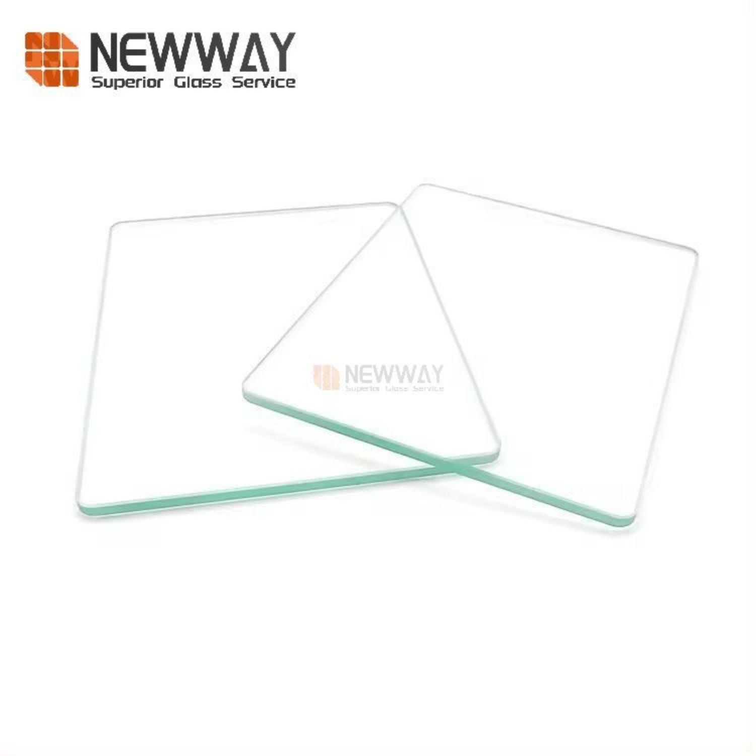 Customized Smooth Edge Transparent 2mm Thickness Physical Tempered Clear Float AGC Glass Sheet