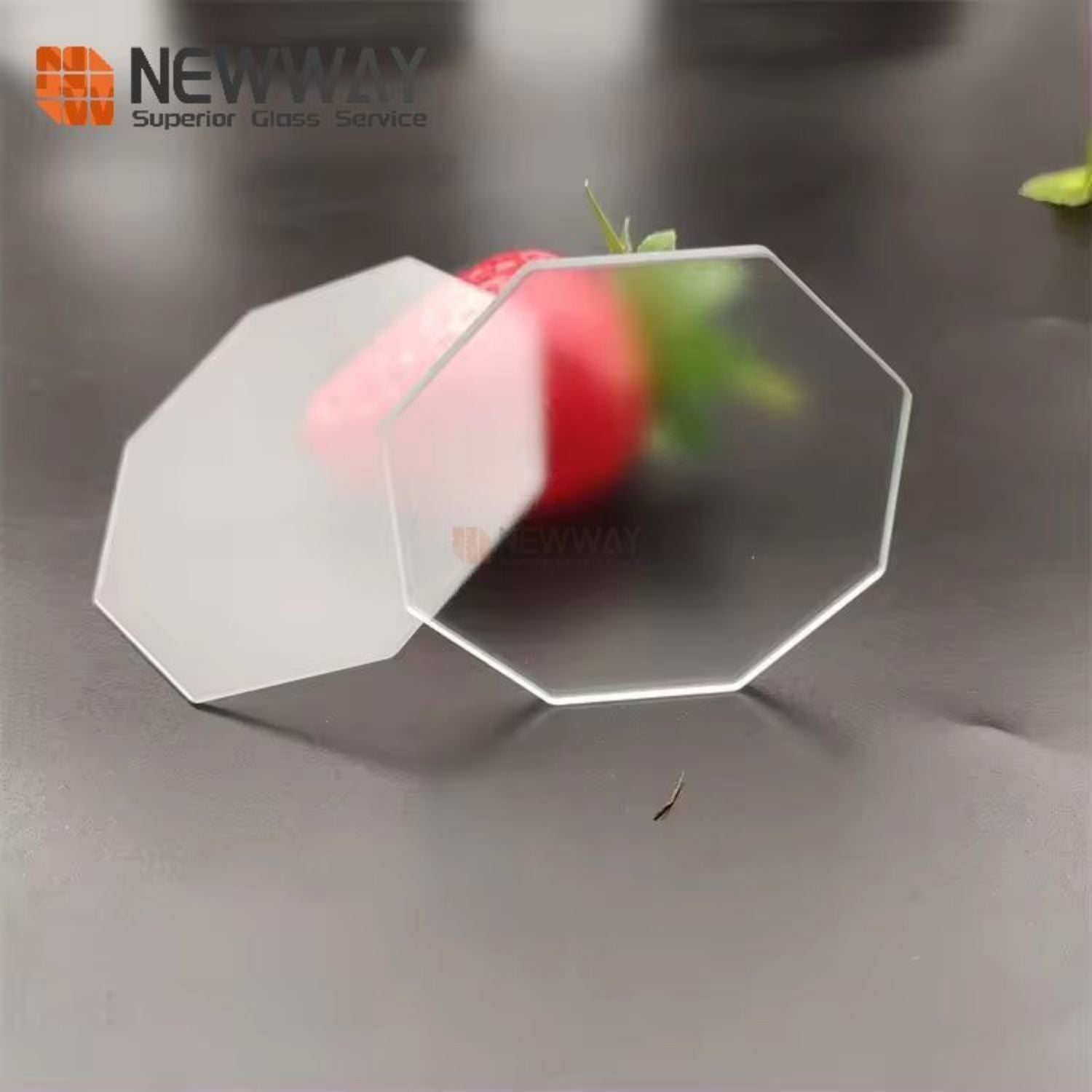 Customized Polygonal Cutting Etching 0.7mm 1.1mm Anti Glare Matte Tempered Glass