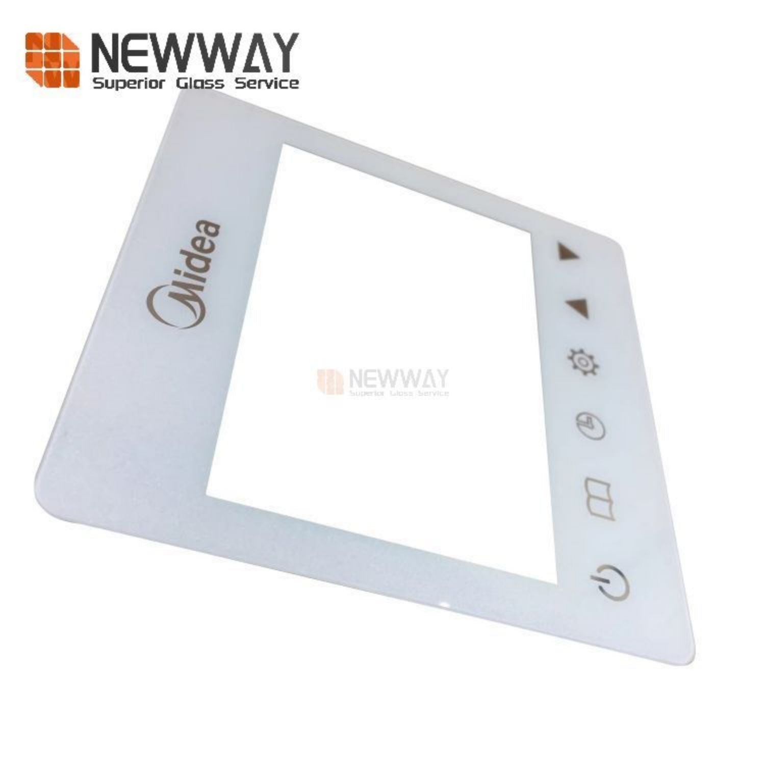 AGC Dragontrail Silk Screen Printing Touch Switch Tempered Glass Panel