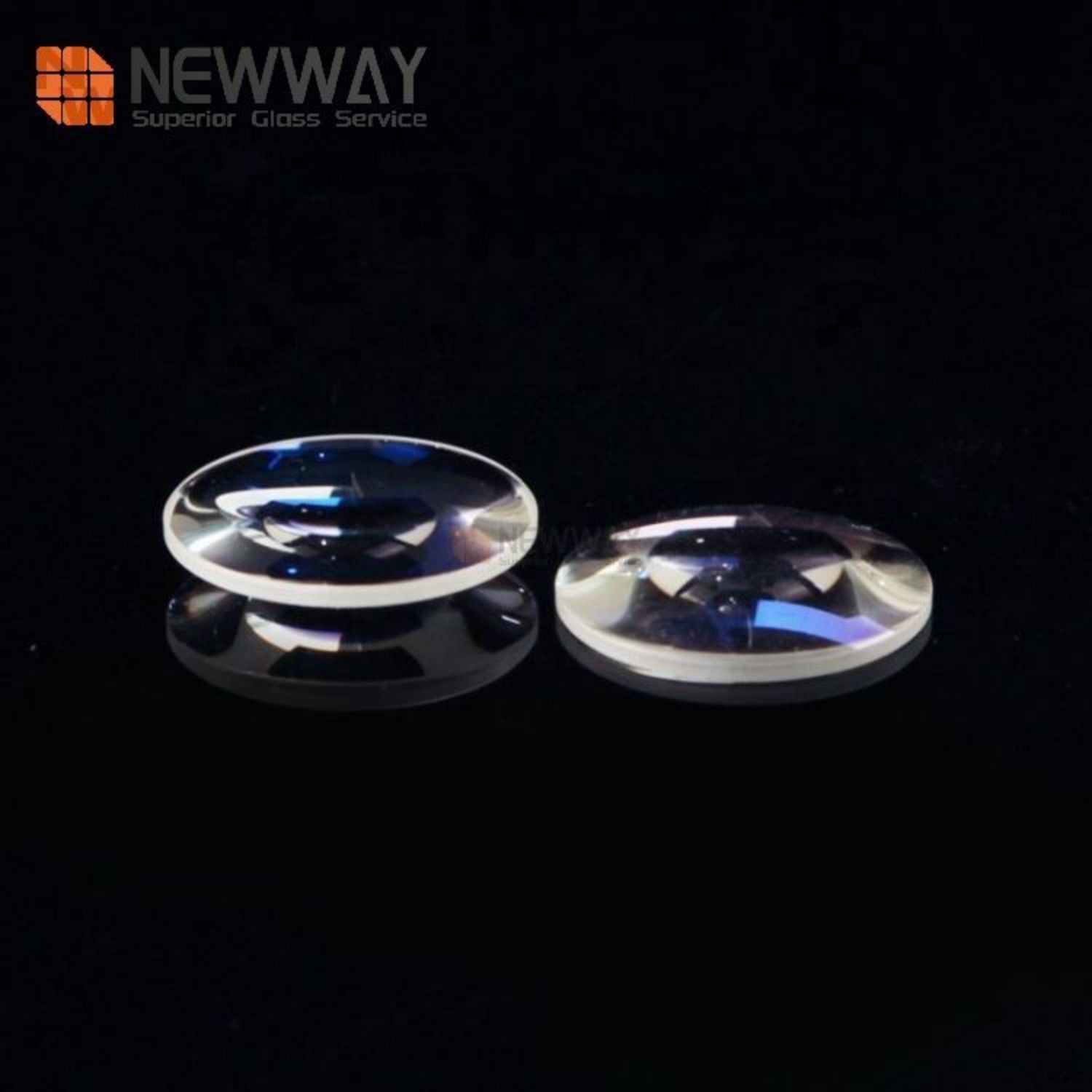 Optical Fused Quartz Glass Infrared Biconvex Lens with AR Coating