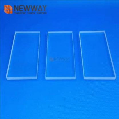 50x50x10mm High Transparent Quartz Glass Sheet For Optical Lens