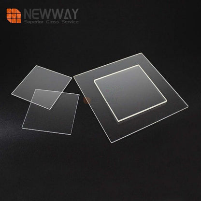 Ultra Clear Laser Cut Holes Quartz Plate Glass