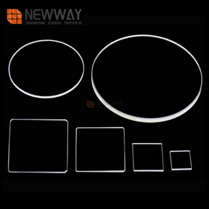 Customized Shape High Purity Fused Silica Clear Quartz Glass Sheet