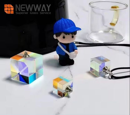 Optical Glass Cube x- Cube Colored Glass Prism Rgb Prism