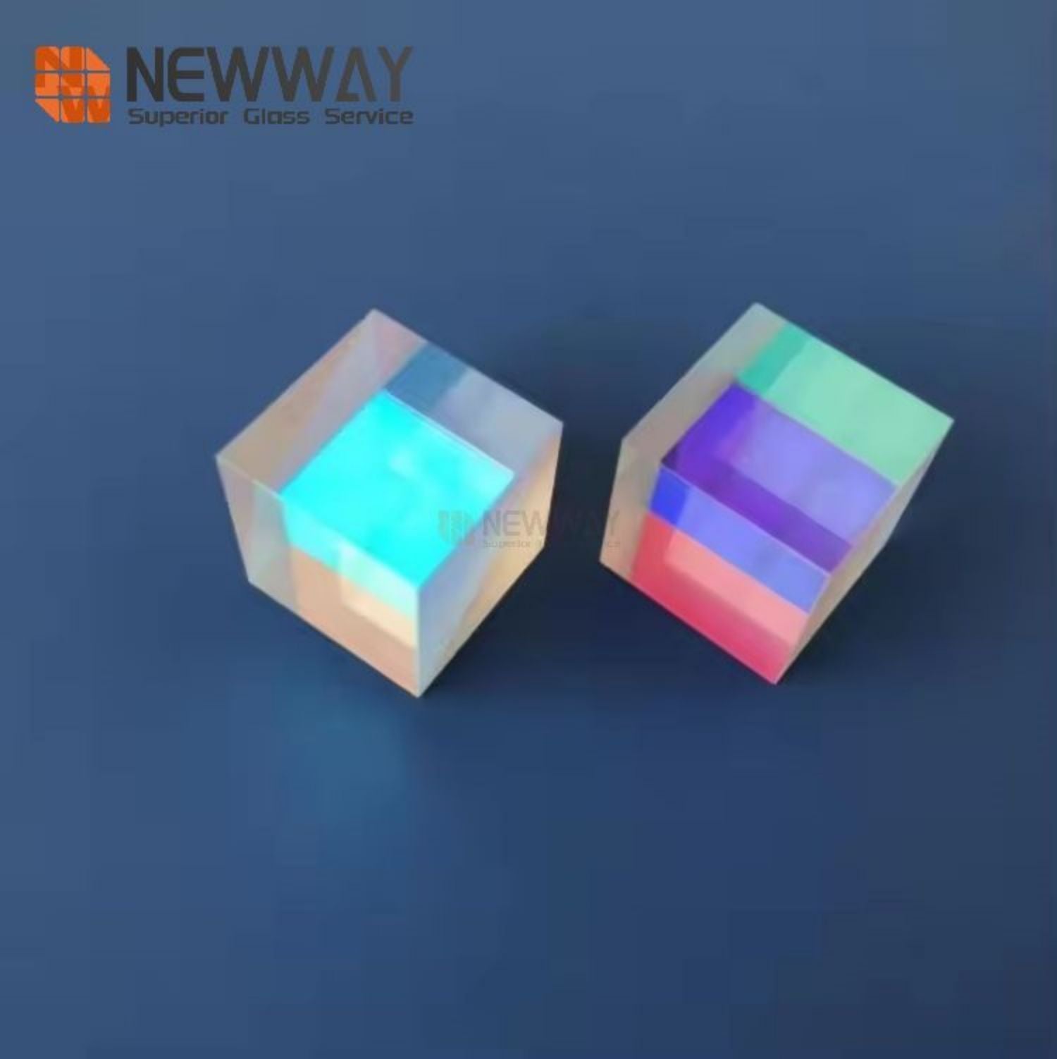 Optical Glass Cube x- Cube Colored Glass Prism Rgb Prism