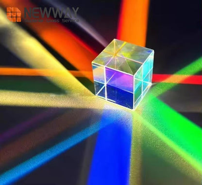 Optical Glass Cube x- Cube Colored Glass Prism Rgb Prism