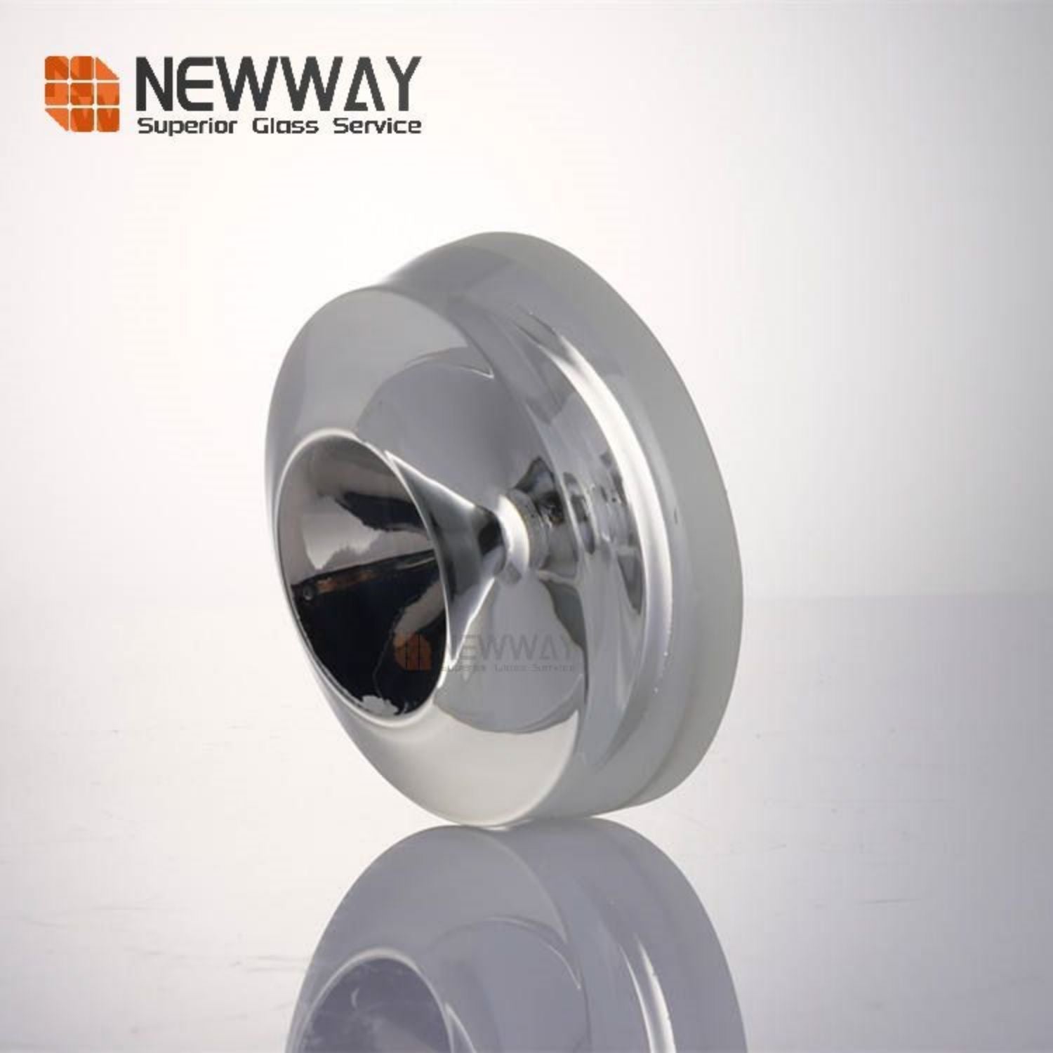 Polished Surface Machine Pressed Optical Borosilicate Glass Lens For Indoor Lighting