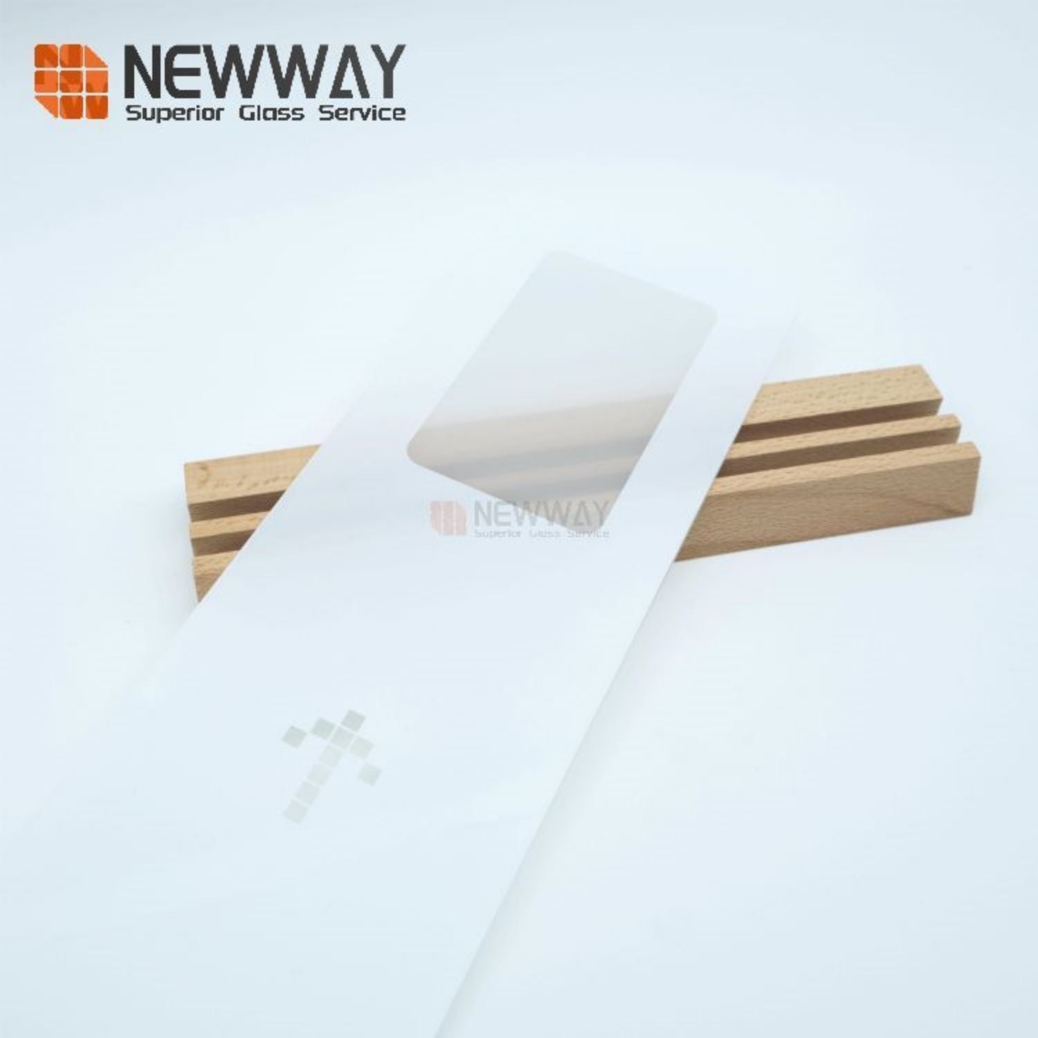 OEM White Printing Coated Chemical Strengthened Cover Glass For Elevator