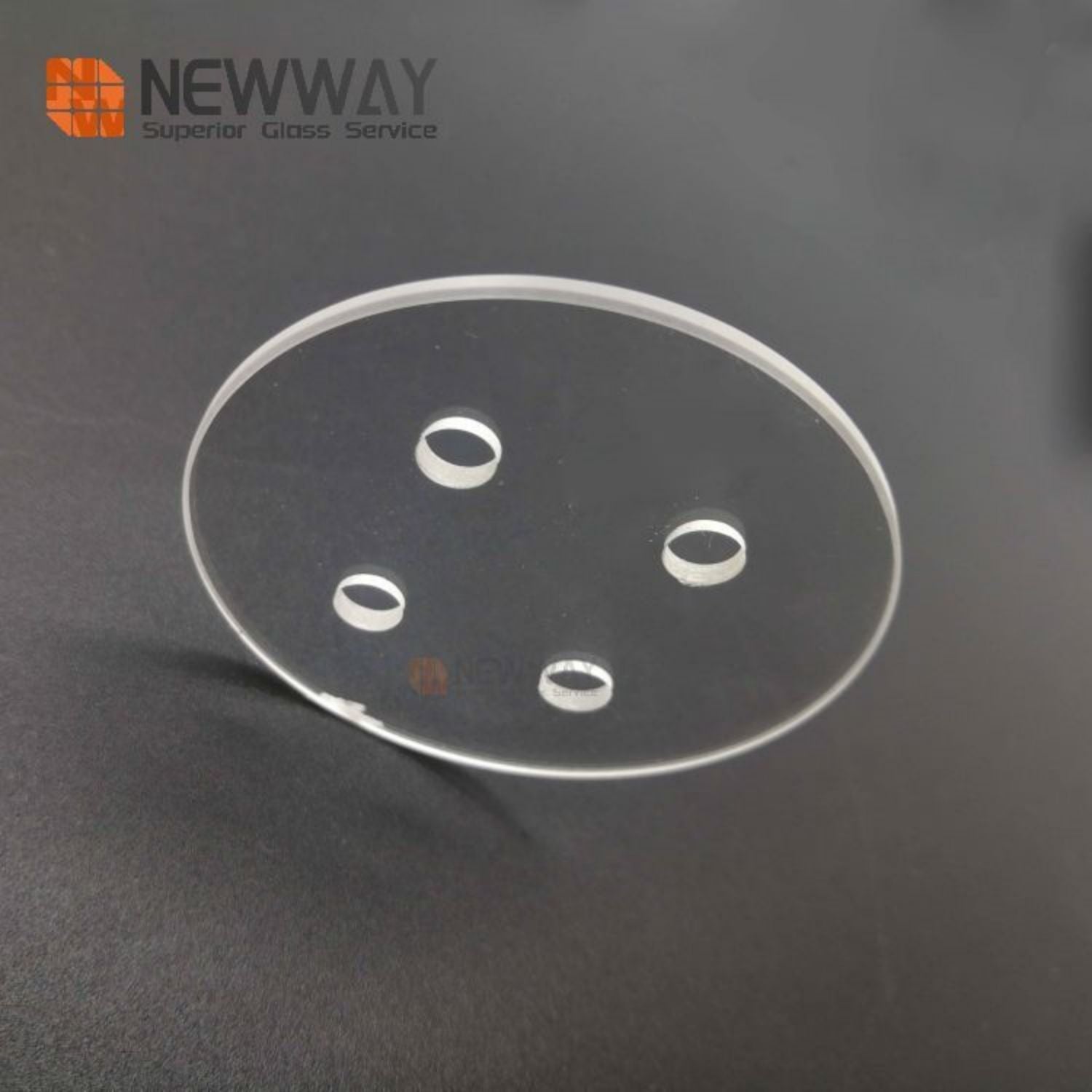 Customized Laser Cutting Through Holes High Borosilicate Glass