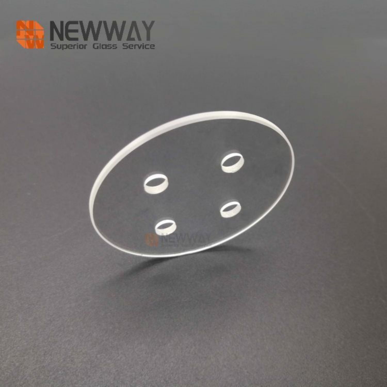 Customized Laser Cutting Through Holes High Borosilicate Glass