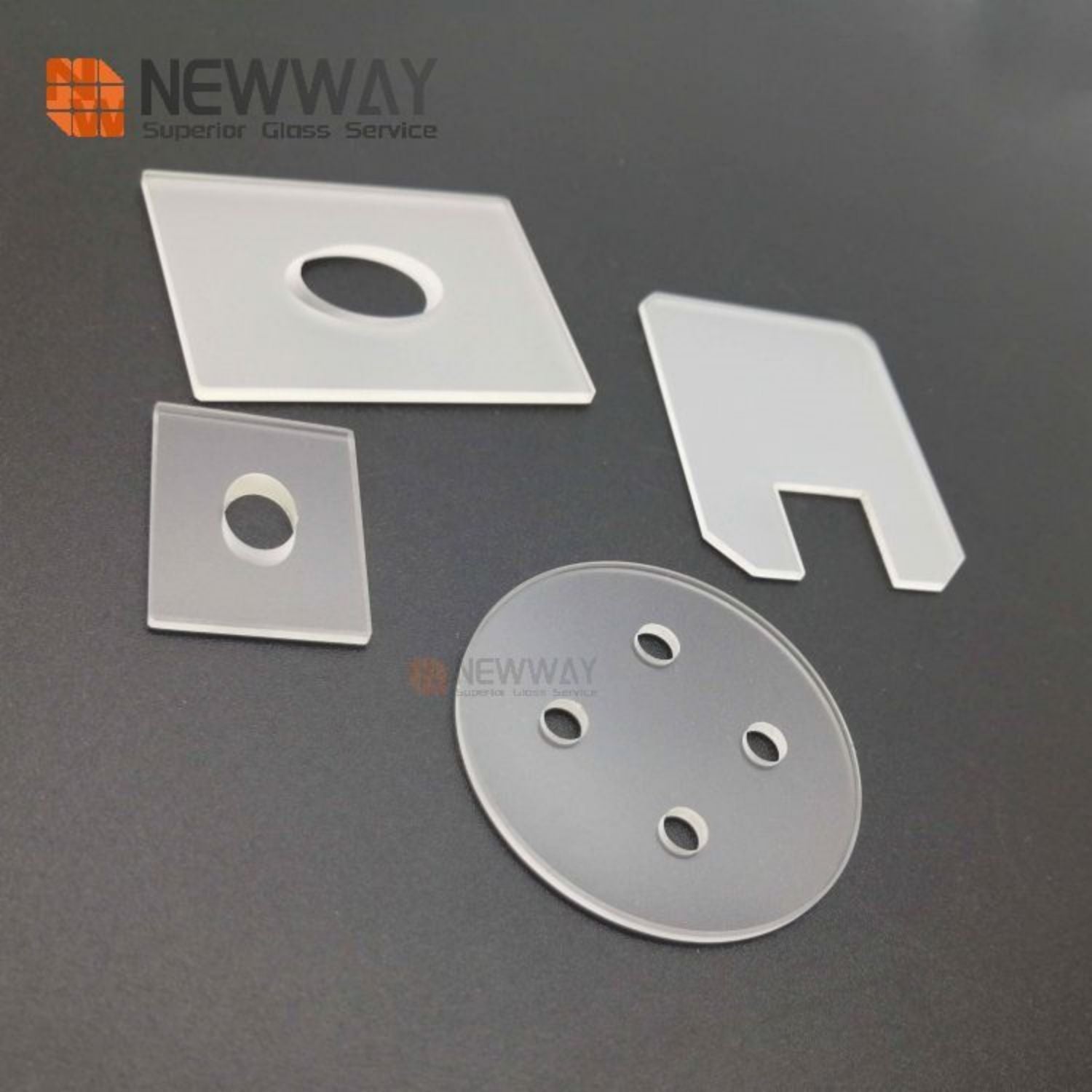 Customized Laser Cutting Through Holes High Borosilicate Glass