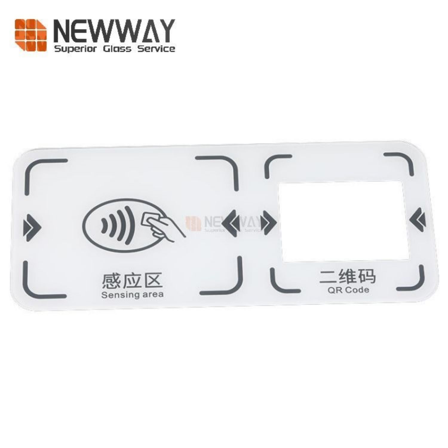 UV Resistant White Printing Card Detect QR Code Scan Tempered Glass