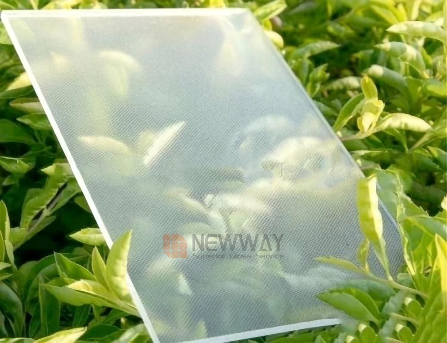 2mm ARC 93.5% Transmittance Pattern Glass Panel